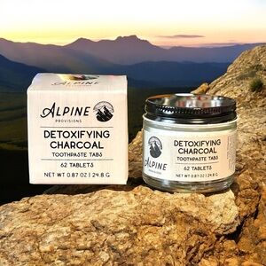 New Jar of Alpine Provisions Detoxifying Toothpaste Tablets